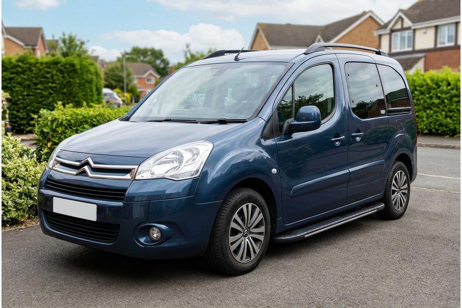 Citroen Berlingo 2008-2018 гг. Боковые пороги Bosphorus Grey (2 шт., алюминий) Image