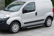 Citroen Nemo 2007-2017 гг. Боковые пороги Bosphorus Grey (2 шт., алюминий) фото 1