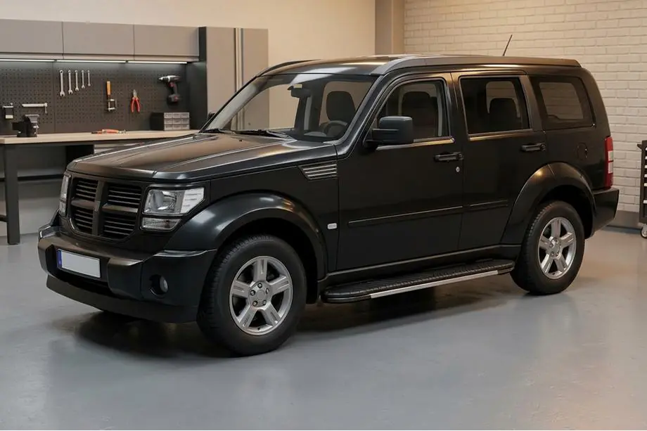 Dodge Nitro 2006-2011 гг. Боковые пороги Bosphorus Grey (2 шт., алюминий) Image
