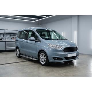 Боковые Подножки Maydos V2 (2 шт., нержавейка) Ford Courier 2014-2023 гг. фото 1