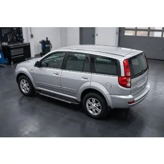 Боковые пороги Bosphorus Grey (2 шт., алюминий) GreatWall Haval/Hover H3 2005-2013 гг. фото 1