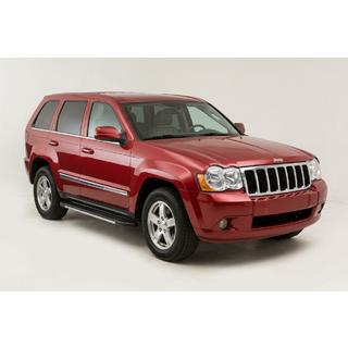 Боковые пороги Bosphorus Grey (2 шт., алюминий) Jeep Grand Cherokee WK 2004-2010 гг. фото 1