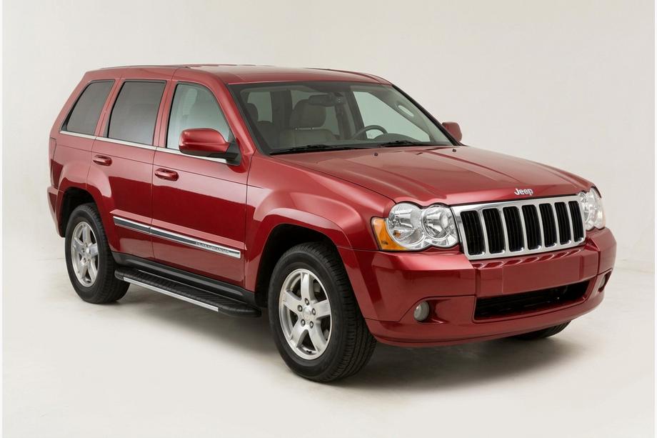 Jeep Grand Cherokee WK 2004-2010 гг. Боковые пороги Bosphorus Grey (2 шт., алюминий) Фото 1