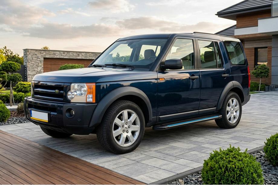 Land Rover Discovery IV 2009-2017 гг. Боковые Подножки Maya Blue (2 шт., Алюминий) Фото 1