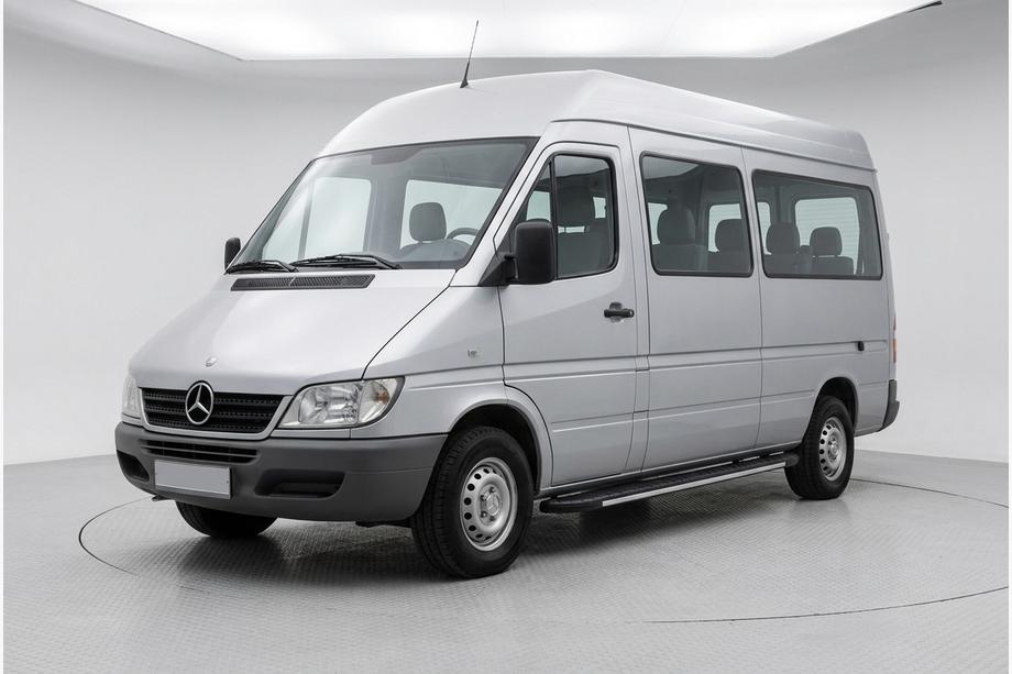 Mercedes Sprinter W901/902/903/904/905 1995–2006 гг. Боковые пороги Bosphorus Grey (2 шт., алюминий) Image
