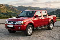 Nissan NP300 1999-2015 гг. Боковые пороги Bosphorus Grey (2 шт., алюминий) фото 1