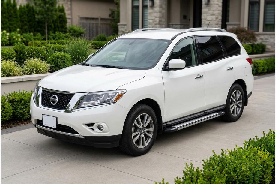 Nissan Pathfinder R52 2012-2021 гг. Боковые Подножки Rainbow (2 шт., Алюминий) Фото 1