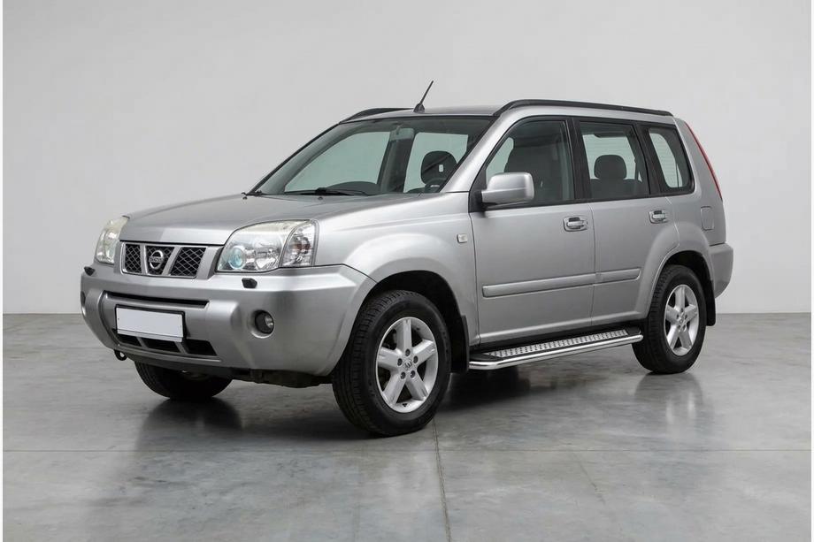 Nissan X-trail T30 2002-2007 гг. Боковые Подножки Maydos V2 (2 шт., Алюминий) Фото 1