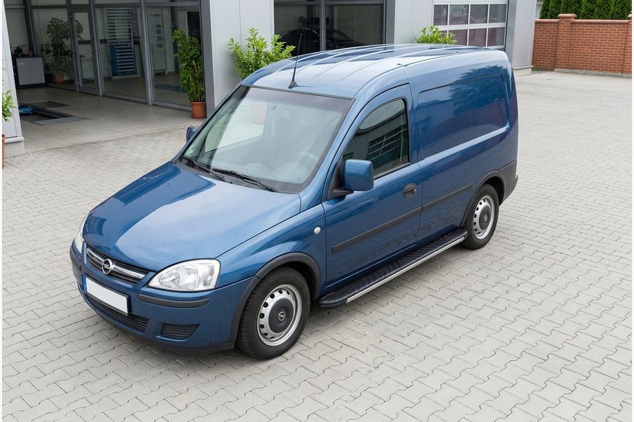 Opel Combo 2002–2012 гг. Боковые пороги Bosphorus Grey (2 шт., алюминий) Image