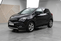 Opel Mokka 2012-2021 гг. Боковые пороги Bosphorus Grey (2 шт., алюминий) фото 1