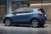 Opel Mokka 2012-2021 гг. Боковые Подножки Maya Blue (2 шт., Алюминий) фото 1