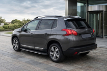 Peugeot 3008 2008-2016 гг. Боковые пороги Bosphorus Grey (2 шт., алюминий) фото 1
