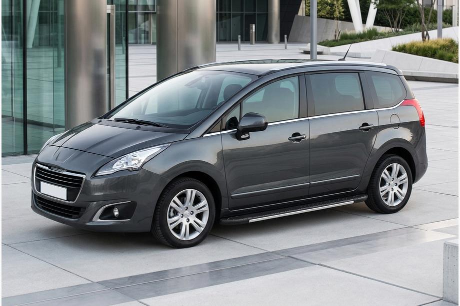 Peugeot 5008 2009-2016 гг. Боковые пороги Bosphorus Grey (2 шт., алюминий) Image
