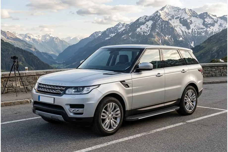 Range Rover Sport 2014-2022 гг. Боковые пороги Bosphorus Grey (2 шт., алюминий) Image