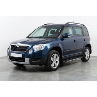 Боковые пороги Bosphorus Grey (2 шт., алюминий) Skoda Yeti 2009-2017 гг. фото 1
