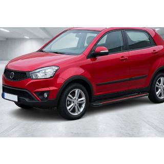 Боковые Подножки Maya Red (2 шт., Алюминий) SsangYong Korando 2010-2019 гг. фото 1