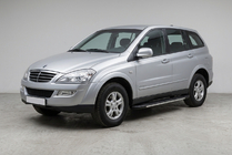 SsangYong Kyron 2005-2014 гг. Боковые пороги Bosphorus Grey (2 шт., алюминий) фото 1