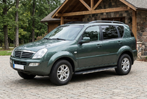 SsangYong Rexton I 2001-2017 гг. Боковые пороги Bosphorus Grey (2 шт., алюминий) фото 1