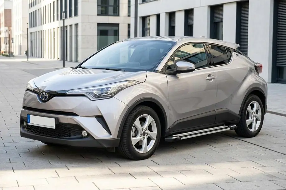 Toyota C-HR 2016-2023 гг. Боковые Подножки Rainbow (2 шт., Алюминий) Фото 1