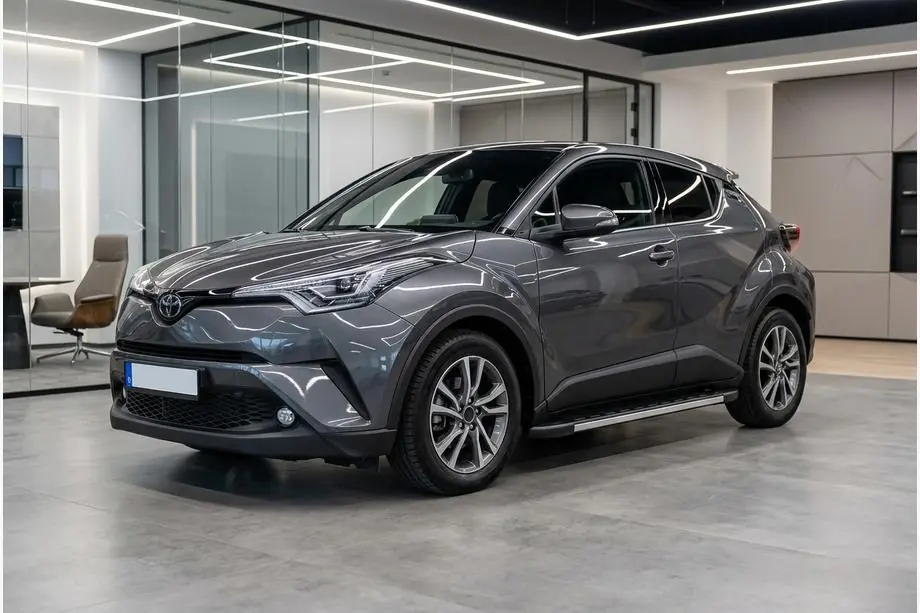 Toyota C-HR 2016-2023 гг. Боковые Подножки Duru (2 шт., Алюминий) Фото 1