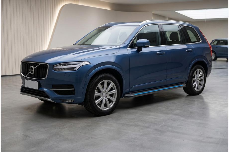 Volvo XC90 2015- гг. Боковые Подножки Maya Blue (2 шт., Алюминий) Image