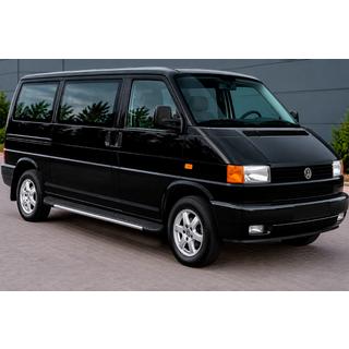 Боковые пороги Bosphorus Grey (2 шт., алюминий) Volkswagen T4 Transporter 1990-2003 гг. фото 1