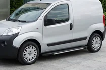 Peugeot Bipper 2008-2017 гг. Боковые пороги Bosphorus Grey (2 шт., алюминий) фото 1