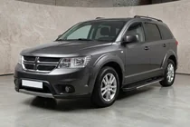 Dodge Journey 2008-2020 гг. Боковые пороги Bosphorus Grey (2 шт., алюминий) фото 1