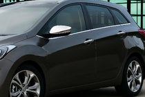 Накладки на зеркала с вырезом под поворотник (2 шт., нержавейка) фото 1