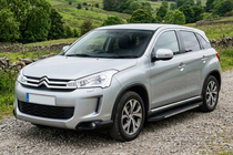 Citroen C-4 Aircross 2012-2017 гг. Боковые пороги Bosphorus Grey (2 шт., алюминий) фото 1