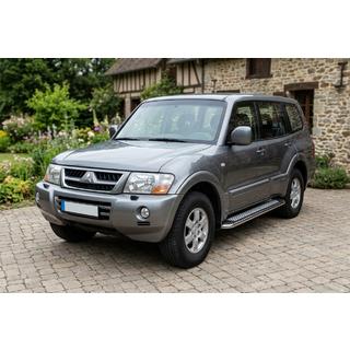 Боковые Подножки Maydos V2 (2 шт., Алюминий и Нержавейка) Mitsubishi Pajero Wagon III 1999-2006 гг. фото 1