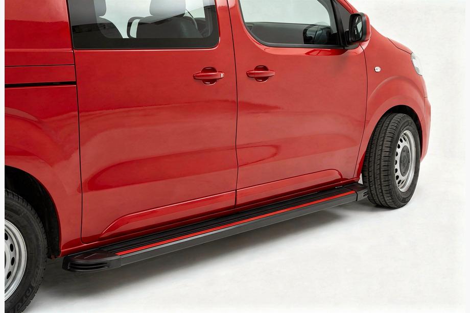 Citroen SpaceTourer 2016- гг. Боковые Подножки Maya Red (2 шт., Алюминий) Фото 1
