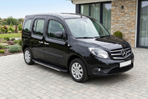 Mercedes Citan 2013-2021 гг. Боковые пороги Bosphorus Grey (2 шт., алюминий) фото 1