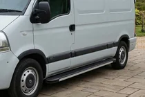 Opel Movano 2004-2010 гг. Боковые Подножки Maya V1 (2 шт., Алюминий) фото 1