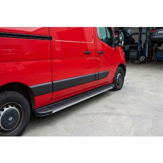Боковые Подножки Maya V1 (2 шт., Алюминий) Nissan NV400 2010-2024 гг. фото 1