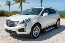 Cadillac XT5 2016- гг. Боковые Подножки New Vision Grey (2 шт., Алюминий) фото 1