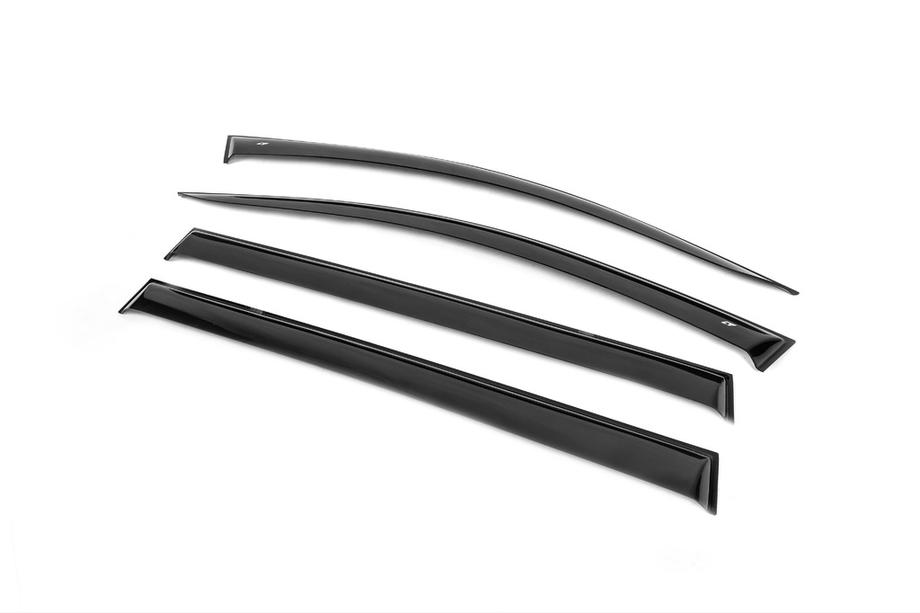 Renault Megane II 2004-2009 гг. Ветровики SW (4 шт, Cobra) Фото 2