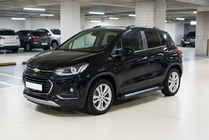 Chevrolet Trax 2012-2023 гг. Боковые пороги New Vision Black (2 шт., алюминий) фото 1