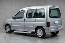 Citroen Berlingo 1996-2008 гг. Боковые Подножки New Vision Grey (2 шт., Алюминий) фото 1