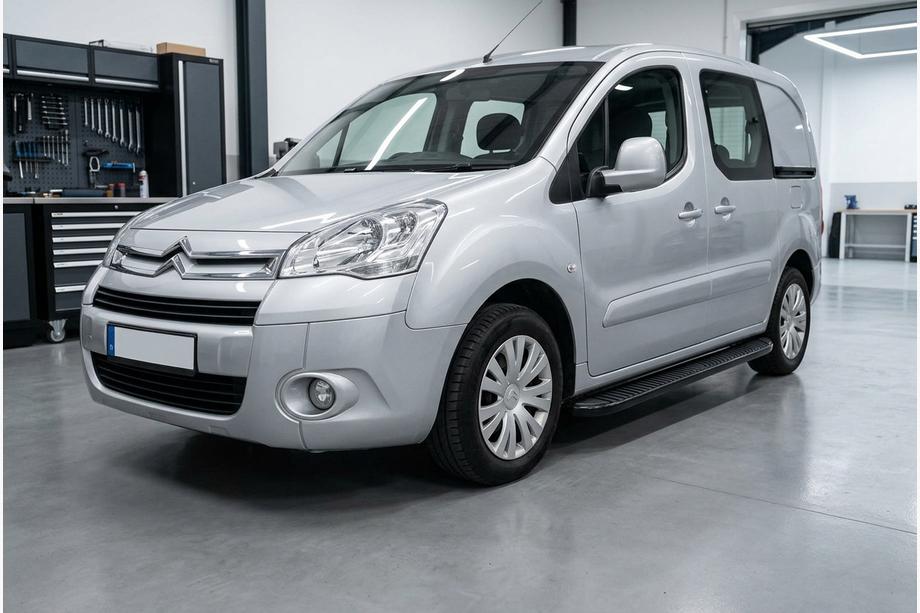 Citroen Berlingo 2008-2018 гг. Боковые Подножки Tayga Black (2 шт., Алюминий) Image