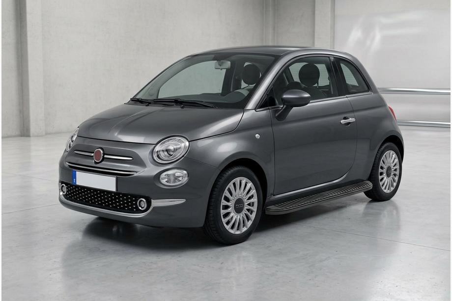 Fiat 500/500L 2013-2022 гг. Боковые Подножки Tayga Black (2 шт., Алюминий) Image