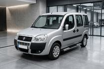 Fiat Doblo I 2005-2010 гг. Боковые Подножки Tayga V2 (2 шт., Алюминий) фото 1