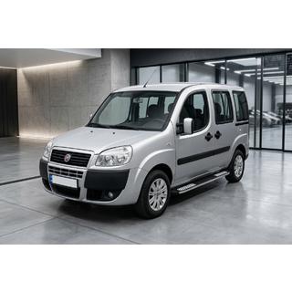 Боковые Подножки Tayga V2 (2 шт., Алюминий) Fiat Doblo I 2005-2010 гг. фото 1