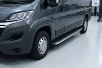 Fiat Ducato 2006-2025 гг. Боковые Подножки BlackLine (2 шт., Алюминий) фото 1