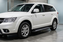 Fiat Freemont 2011-2016 гг. Боковые пороги New Vision Black (2 шт., алюминий) фото 1