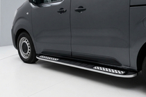 Fiat Scudo 2007-2015 гг. Боковые Подножки Tayga V2 (2 шт., Алюминий) фото 1