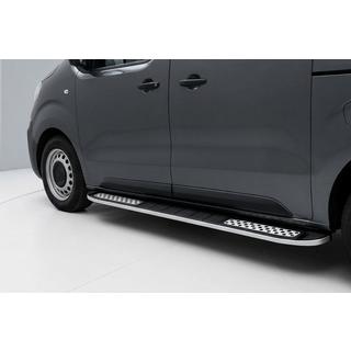 Боковые Подножки Tayga V2 (2 шт., Алюминий) Fiat Scudo 2007-2015 гг. фото 1