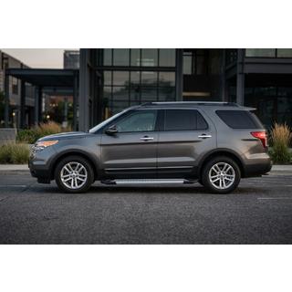 Боковые Подножки New Vision Grey (2 шт., Алюминий) Ford Explorer 2011-2019 гг. фото 1