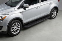 Ford Kuga 2008-2013 гг. Боковые Подножки Tayga Black (2 шт., Алюминий) фото 1