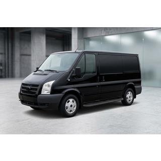 Боковые Подножки Tayga Black (2 шт., Алюминий) Ford Transit 2000–2014 гг. фото 1